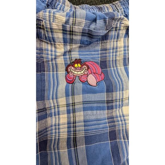 Disney Store Cheshire Cat Blue White Pajama Bottoms Size XL - Picture 3 of 7